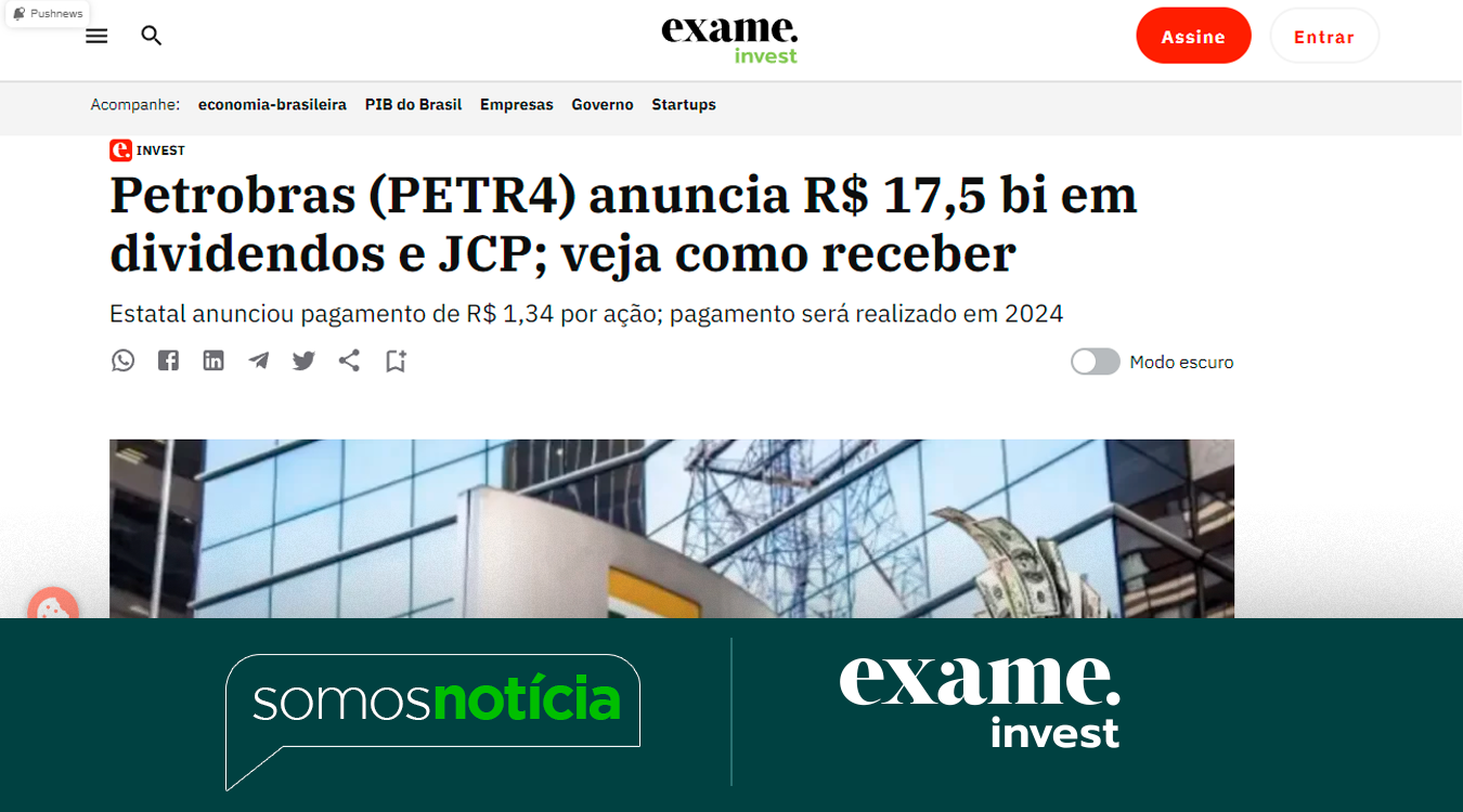 Petrobras (PETR4) anuncia R$ 17,5 bi em dividendos e JCP; veja como receber | Exame